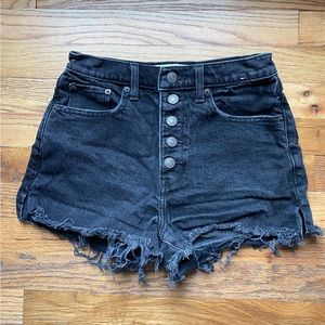 Black Abercrombie & Fitch High Rise Mom Short